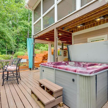 Creekside Hendersonville Haven Hot Tub And Fire Pit Ngoại thất bức ảnh