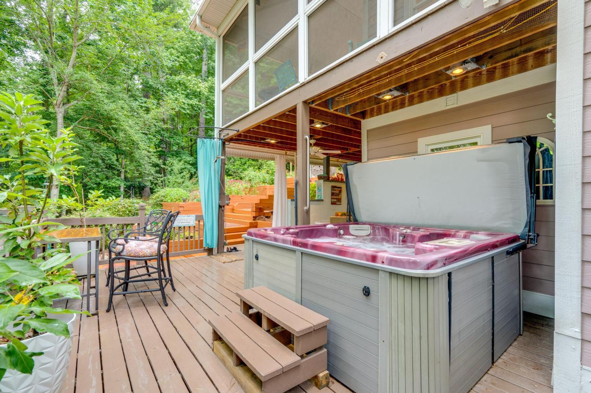 Creekside Hendersonville Haven Hot Tub And Fire Pit Ngoại thất bức ảnh