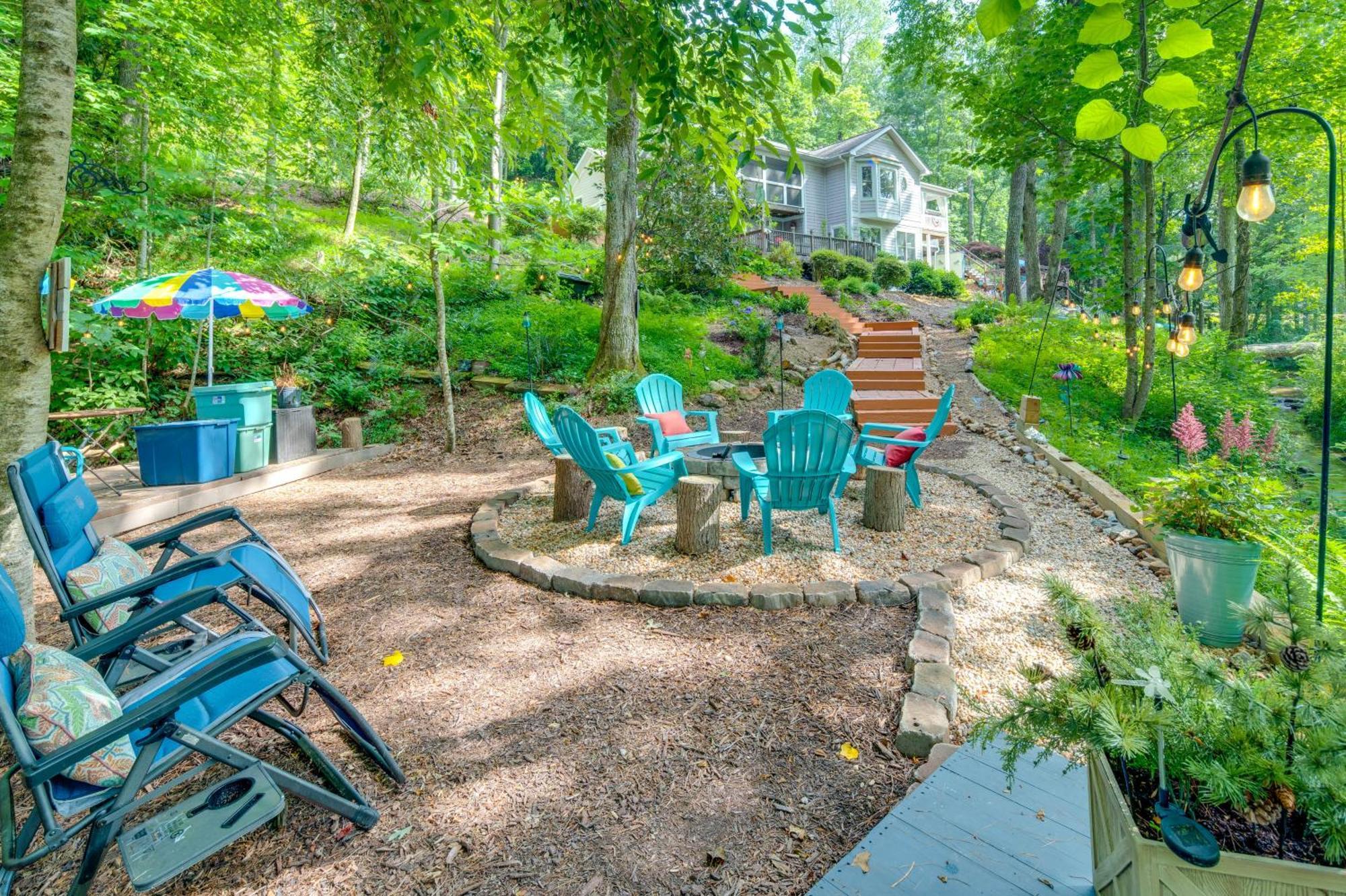 Creekside Hendersonville Haven Hot Tub And Fire Pit Ngoại thất bức ảnh