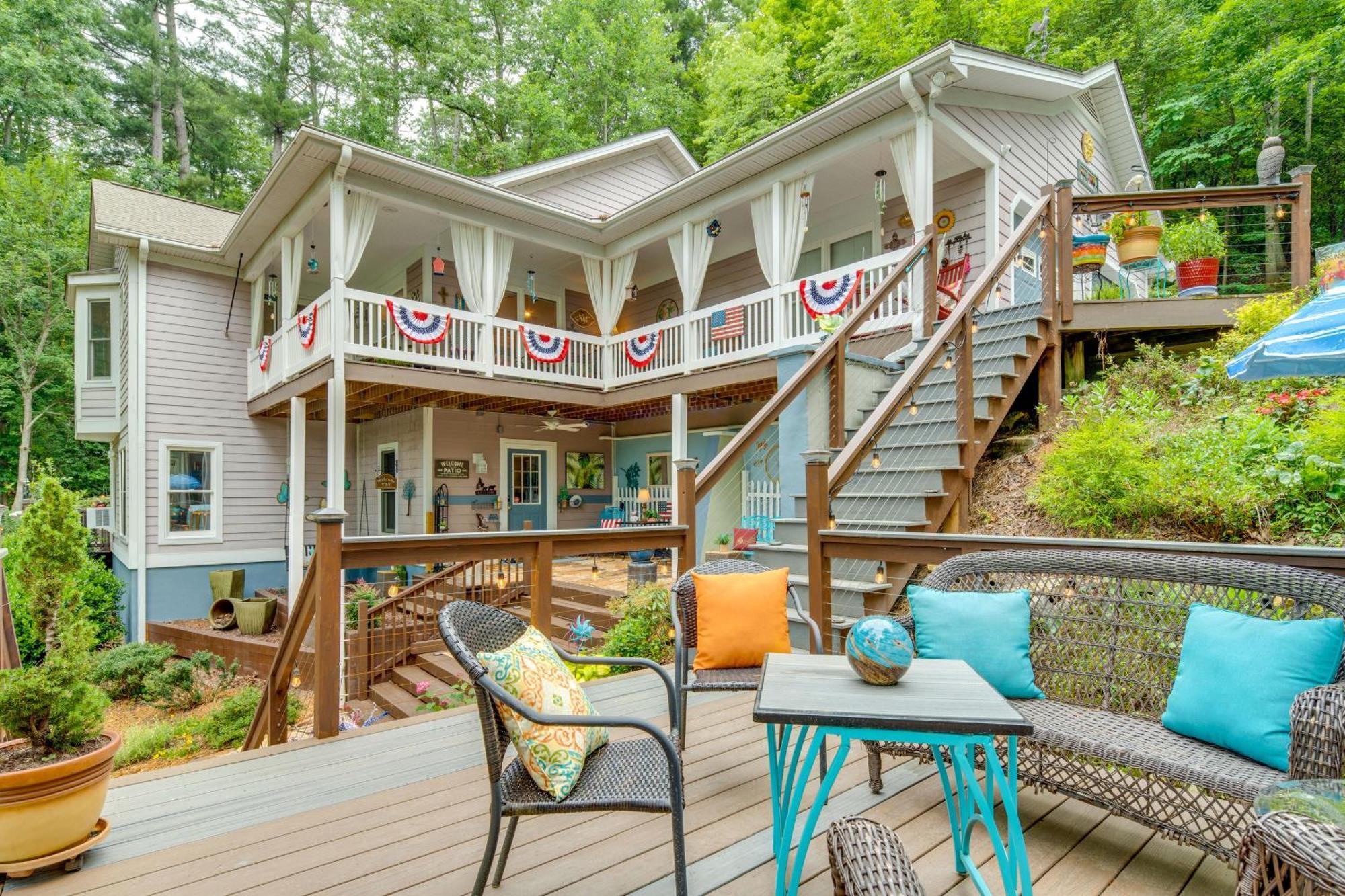 Creekside Hendersonville Haven Hot Tub And Fire Pit Ngoại thất bức ảnh