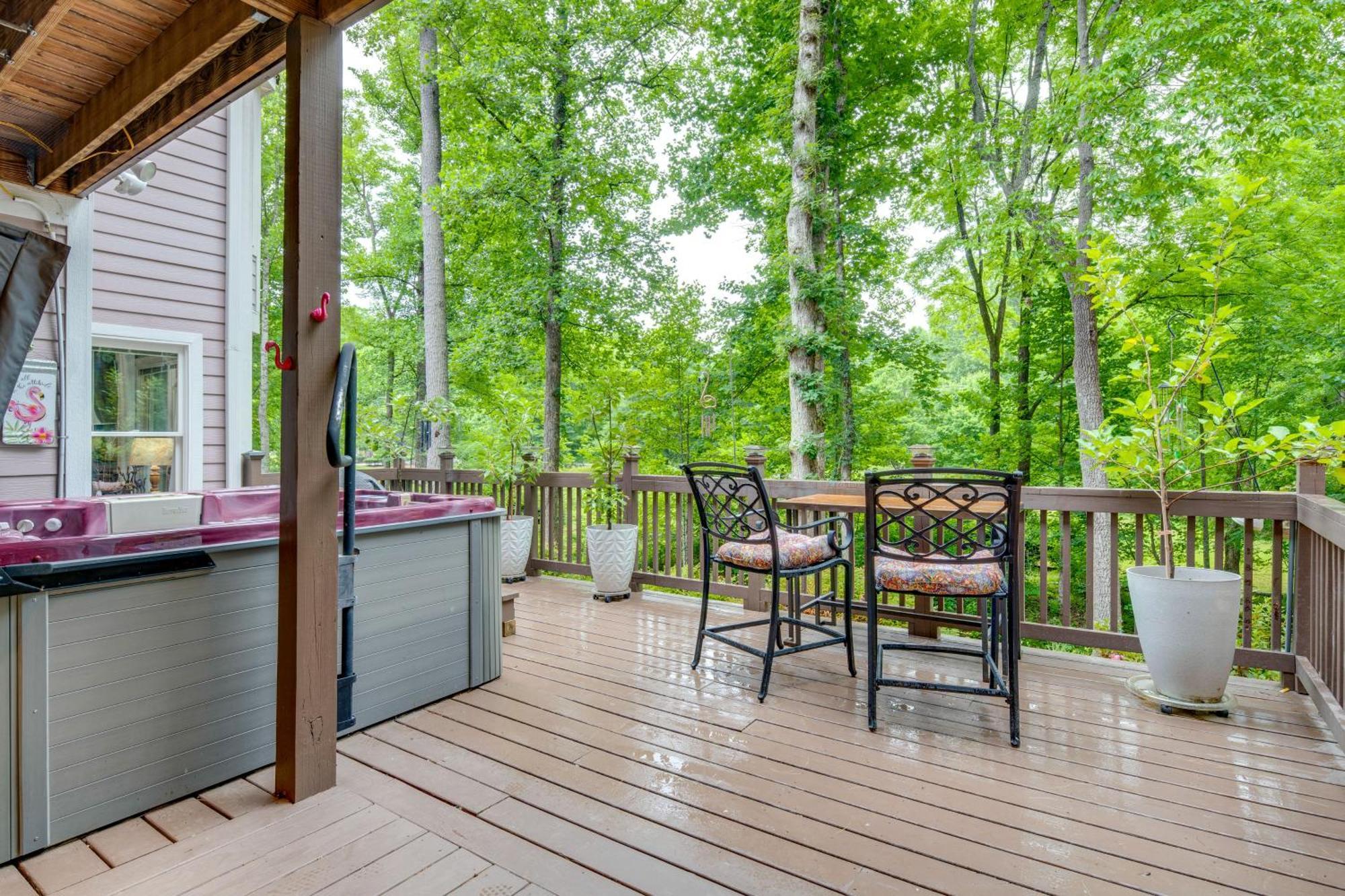 Creekside Hendersonville Haven Hot Tub And Fire Pit Ngoại thất bức ảnh